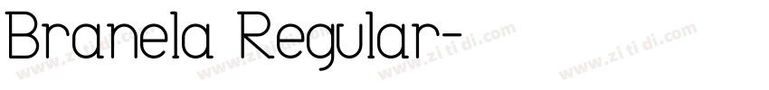Branela Regular字体转换